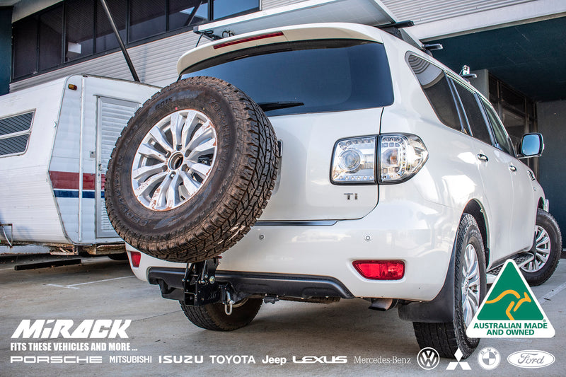 Load image into Gallery viewer, MIRACK GEN3 TILTING SPARE WHEEL CARRIER | BASICS BUNDLE