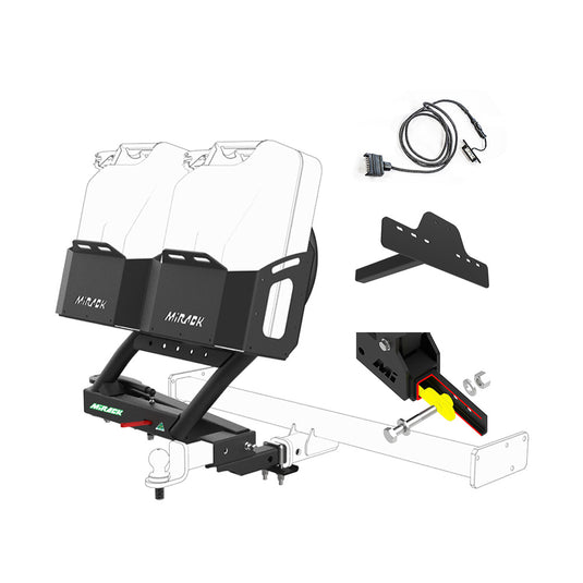MIRACK GEN4 SWINGING SPARE WHEEL CARRIER | DUAL FUEL BUNDLE