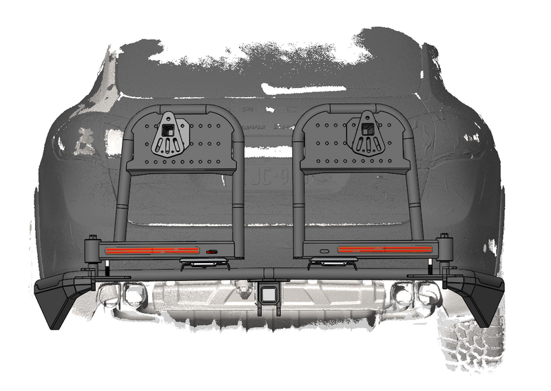 Load image into Gallery viewer, PORSCHE CAYENNE 958 REAR BAR | DUAL SWINGING