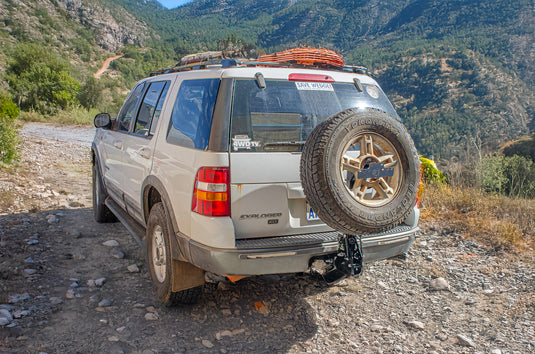 TILTING SPARE WHEEL CARRIER | GEN3 | 2T TOWING