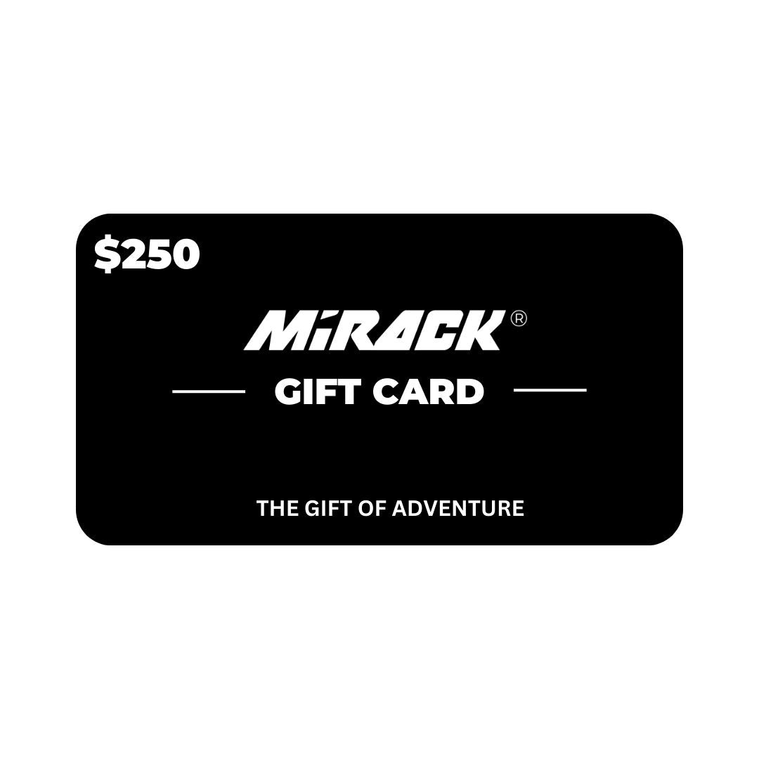 Gift quality time in the great outdoors: Let the Mirack gift card ignite their passion for adventure.
