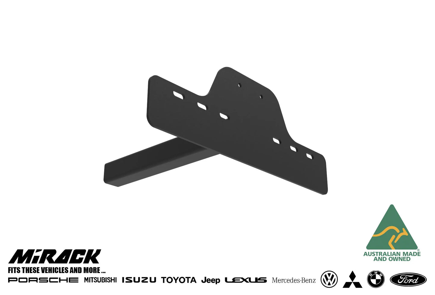 3D visualization: Elevate your ride with Mirack's stylish and secure number plate holders.