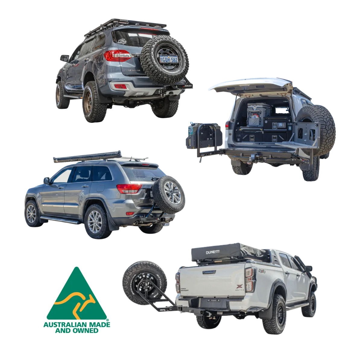 Mirack Target Popular Vehicles | Mirack Spare Wheel Carriers
