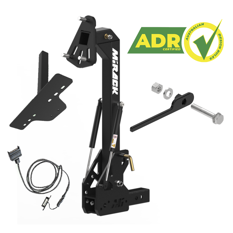 Load image into Gallery viewer, MIRACK GEN3 TILTING SPARE WHEEL CARRIER | BASICS BUNDLE
