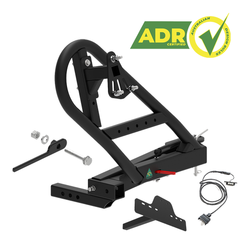 MIRACK GEN4 SWINGING SPARE WHEEL CARRIER | BASICS BUNDLE