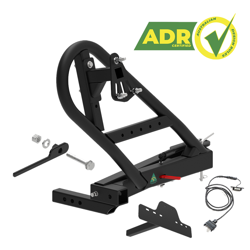 Load image into Gallery viewer, MIRACK GEN4 SWINGING SPARE WHEEL CARRIER | BASICS BUNDLE
